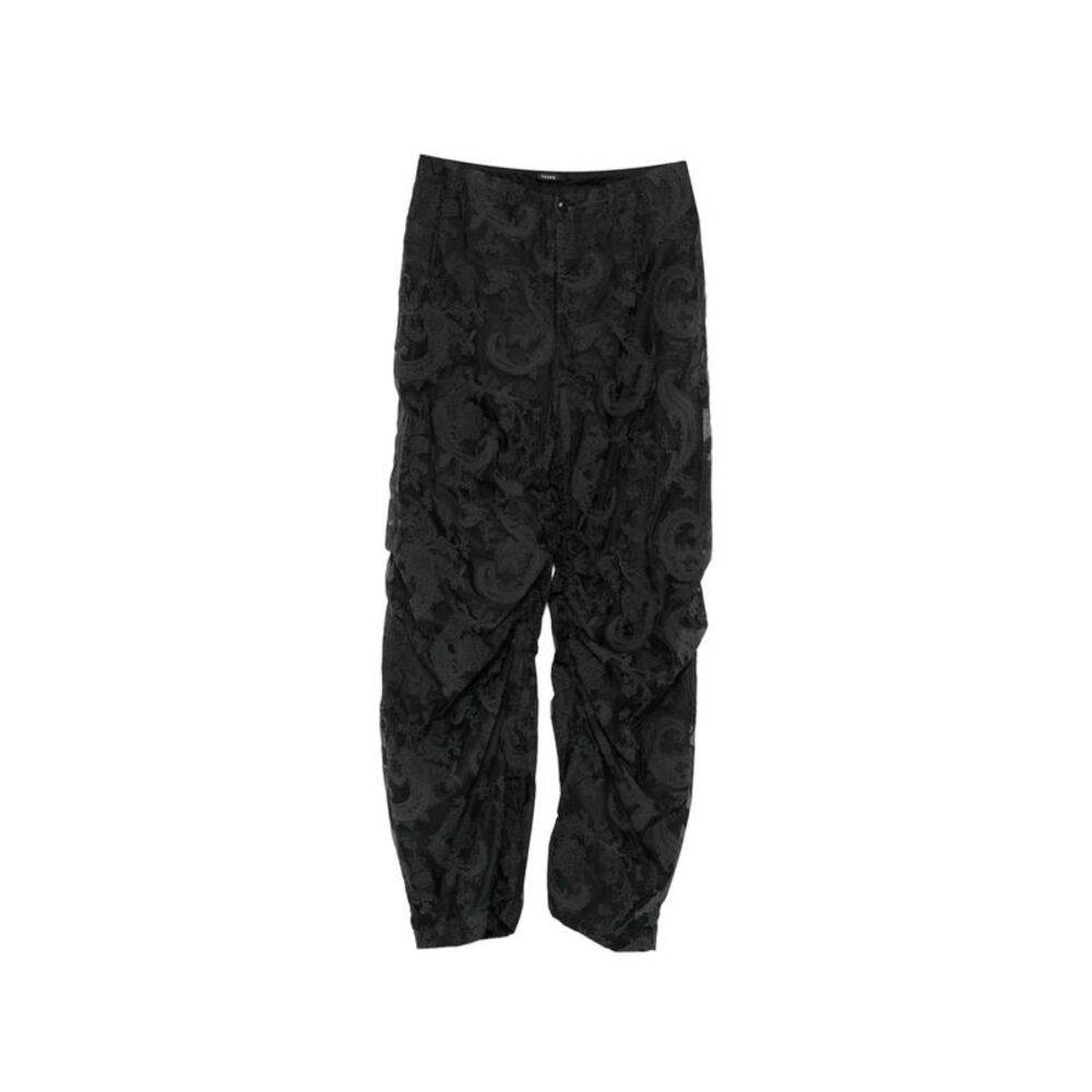 Taakk Black Trousers - Wide-Leg Trousers Men